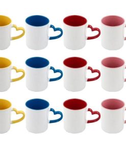 Inside & Heart Handle Color Mug