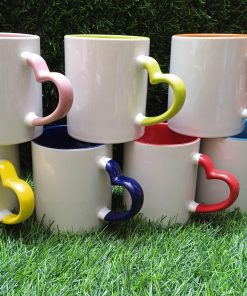 Inside & Heart Handle Color Mug