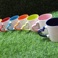 Alternative view of Inside & Heart Handle Color Mug