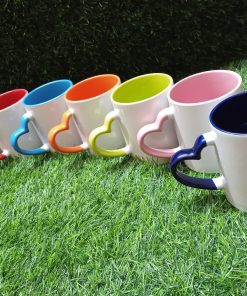 Alternative view of Inside & Heart Handle Color Mug