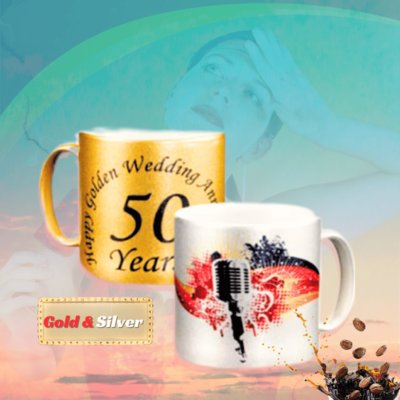 Gold Silver Mug