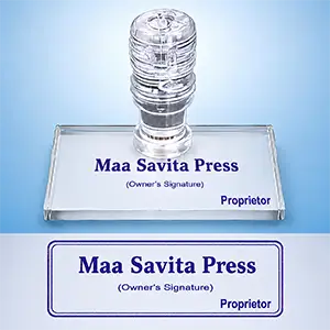 Alternative view of Proprietor Stamp