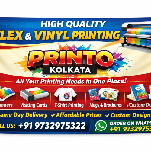 Black Back Flex Banner Printing Garia / Kolkata